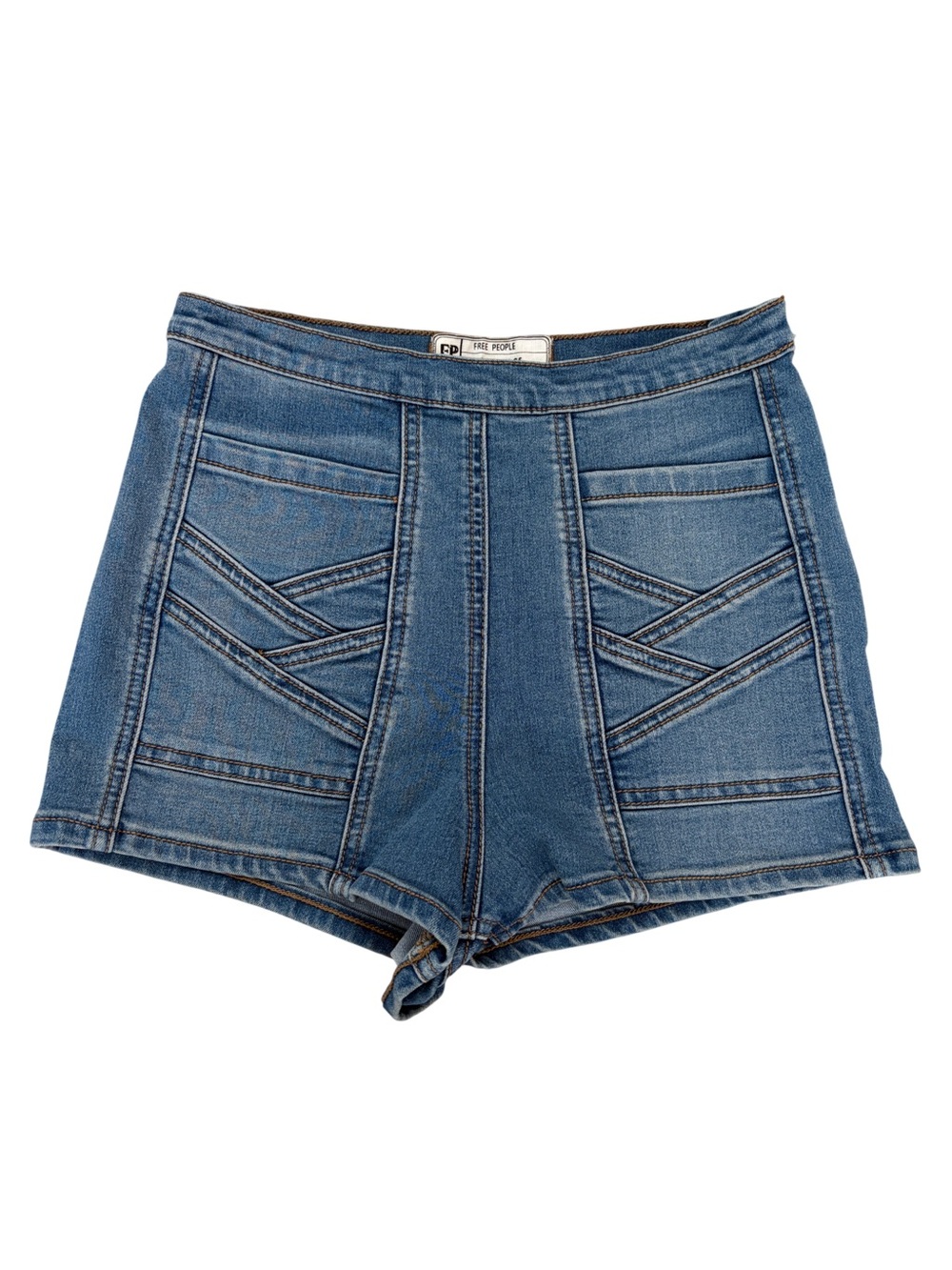 Free People High-Waist Women’s Blue Denim Shorts